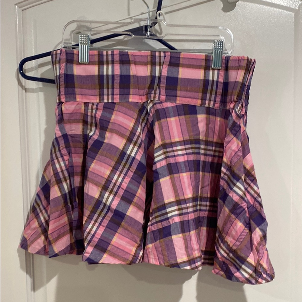 Plaid Pink and Purple Women's Skirt
